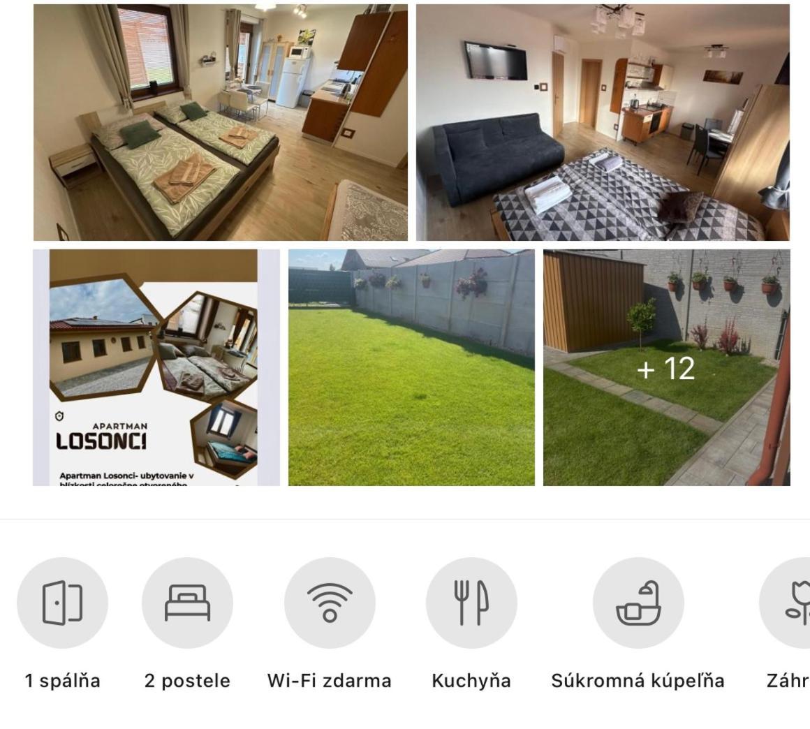Apartman Losonci Nesvady- Pre 2 Osoby Studio Eksteriør bilde
